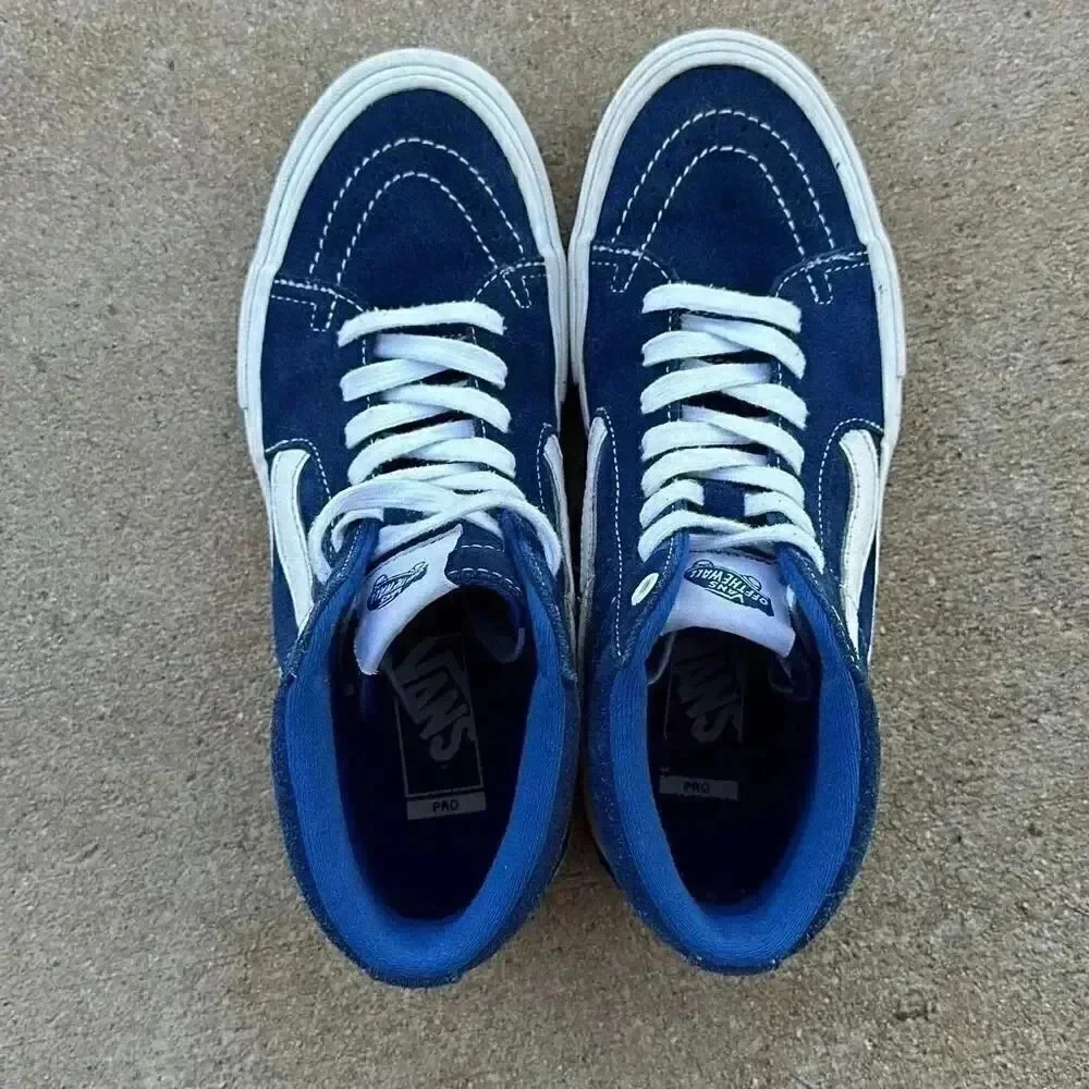 Vans SK8-Hi Pro Classics UltraCrush Blue Suede Mens Size 7